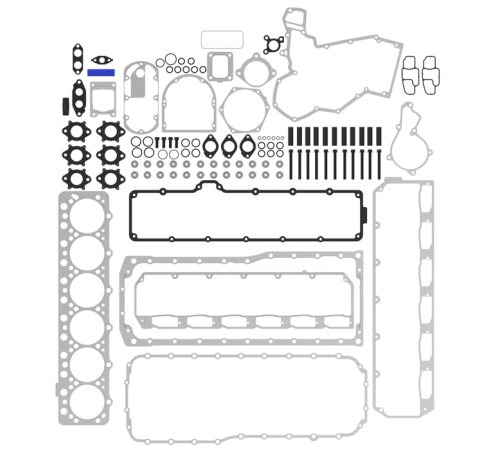 Комплект прокладок верха двигателя JOHN DEERE 6090 RE528402