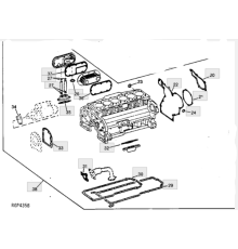 Комплект прокладок нижний JOHN DEERE 6081 POWERTECH A4479