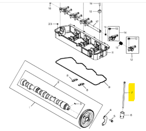 Штанга толкатель JOHN DEERE DZ111102