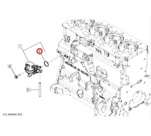 Кольцо топливного насоса JOHN DEERE R123273