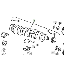 Коленвал JOHN DEERE 6068 RE515785
