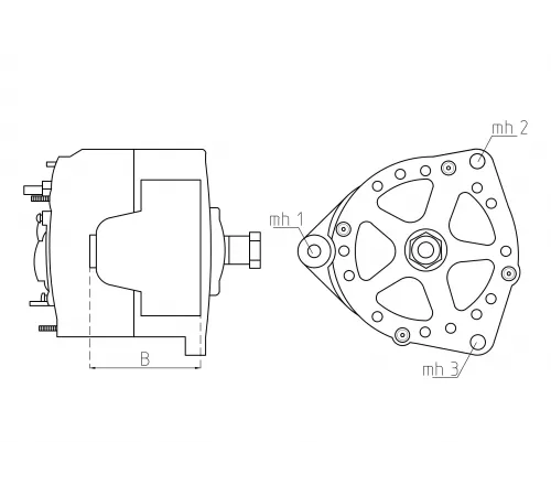 Генератор Кейс IH 125849A1, Нью Холланд9705428 - Купить в СПБ