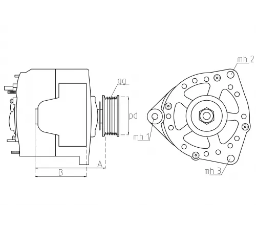 Генератор TOYOTA 2702087201, 2706087501 - Купить в СПБ
