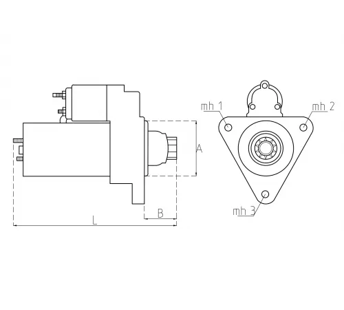 Стартер Янмар 129486-77011 Thermo King 845-1688, 845-2323 - Купить в СПБ