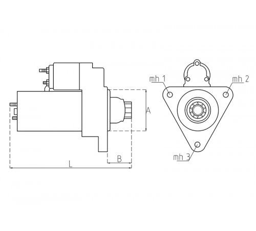 Стартер ДжиСиБи 71440236, Исузу 71440236 - Купить в СПБ