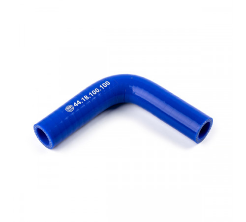 Патрубок универсальный угловой 90° (L=100х100мм, d=18) силикон (44.18.100.100) МД