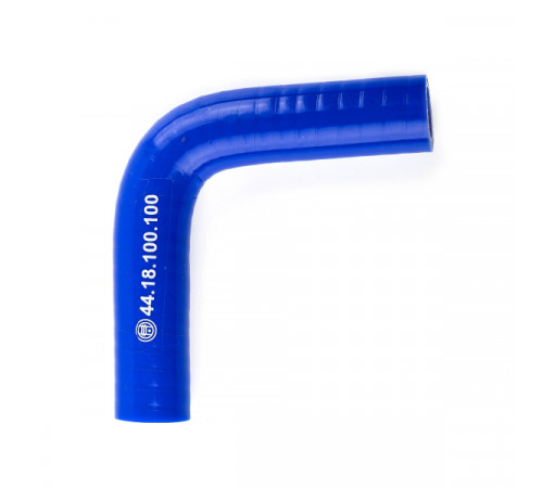 Патрубок универсальный угловой 90° (L=100х100мм, d=18) силикон (44.18.100.100) МД