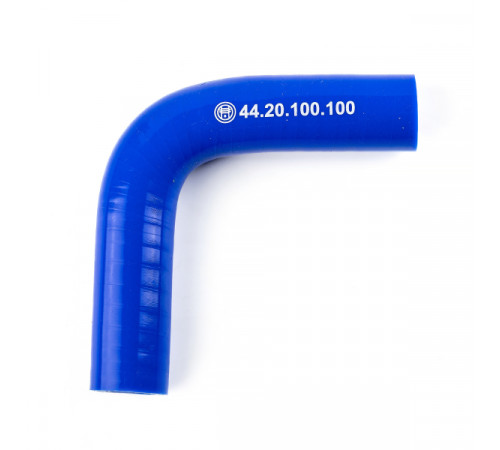 Патрубок универсальный угловой 90° (L=100х100мм, d=20) силикон (44.20.100.100) МД