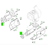Прокладка выпускного коллектора LIEBHERR D9508, D9512