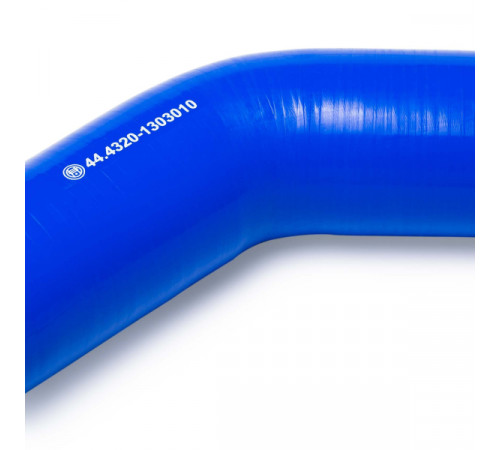 Патрубок радиатора верх. угловой (L=130х130, d=60) силикон (44.4320-1303010) МД