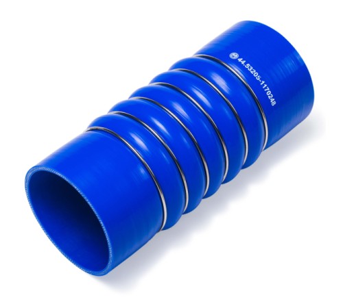 Патрубок турбокомпрессора (L=250, d=100) силикон (44.53205-1170248) МД