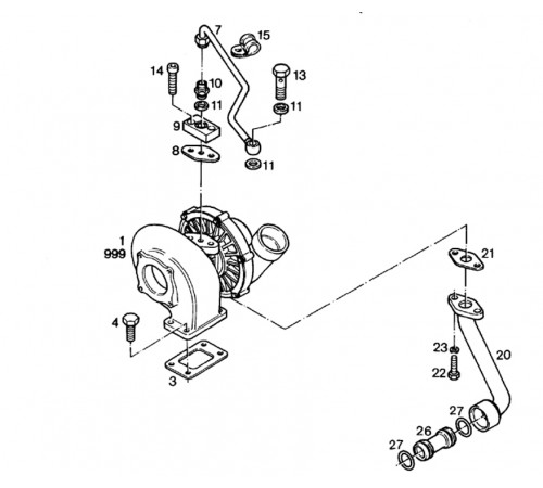 Турбокомпрессор Liebherr 002401130, 5700022 К26