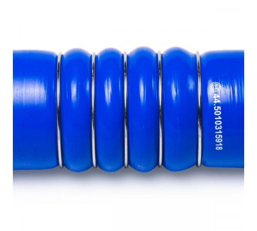 Патрубок охладителя прав. (L=235, d=80х90) силикон (44.5010315918) МД