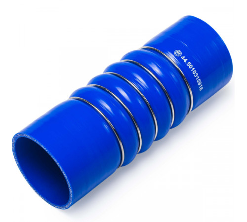 Патрубок охладителя прав. (L=235, d=80х90) силикон (44.5010315918) МД