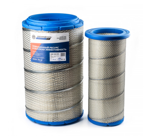 Воздушный фильтр ЭФВ-305.141 (K2845, 1109070-76A, 1109060-50V) МД (комплект)