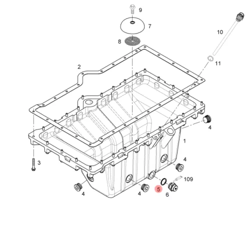 Шайба медная LIEBHERR (7101021)