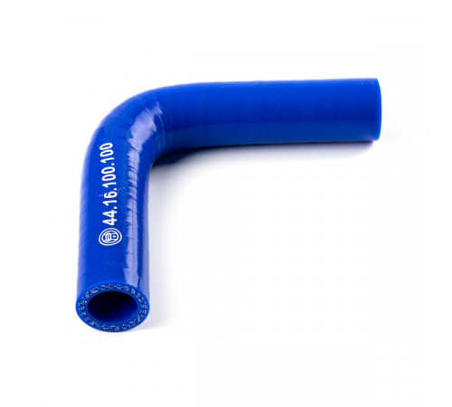 Патрубок универсальный угловой 90° (L=100х100мм, d=16) силикон (44.16.100.100) МД