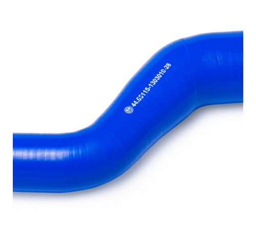 Патрубок радиатора верх. S-образный (L=290, d=43х58) силикон (44.65115-1303010-28) МД