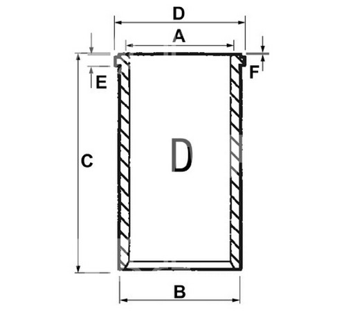 Гильза цилиндра Perkins (31358346) 101.05-104.20мм
