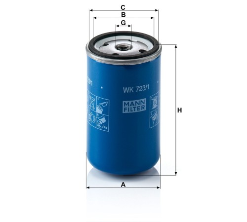 Топливный фильтр Deutz 912, 913 (01180597)