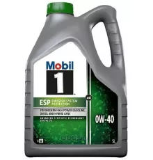 Mobil 1 ESP X4 0W-40, 5 л. Масло моторное. (157814)