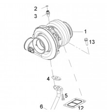 Турбокомпрессор Liebherr L566, L580 11697049