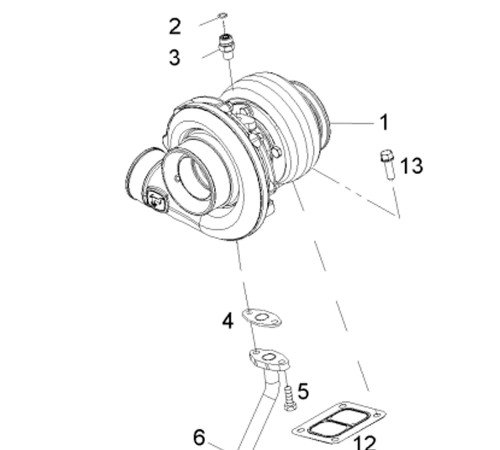 Турбокомпрессор Liebherr L566, L580 11697049