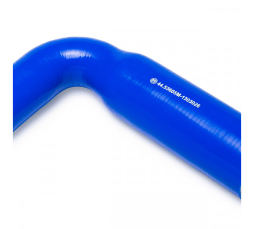 Патрубок радиатора ниж. угловой (L=270х132, d=60х48) силикон (44.53605М-1303026) МД