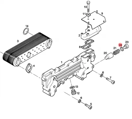 Шайба медная LIEBHERR (7101021)