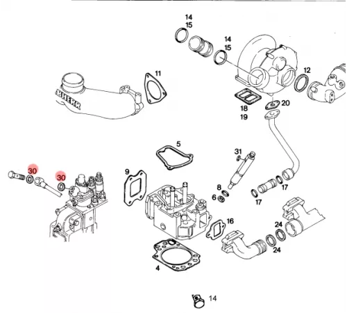 Шайба медная Liebherr (7101030)