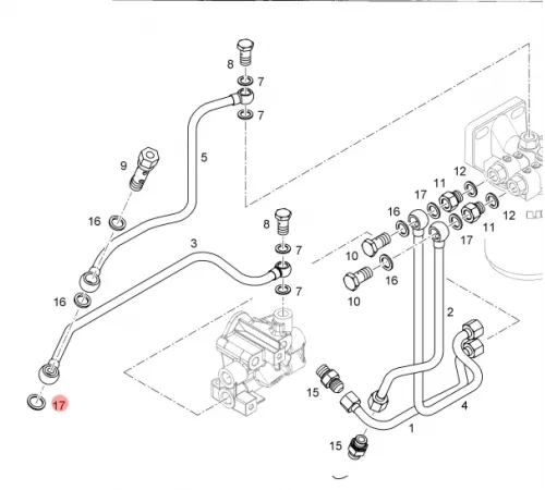 Медная шайба Liebherr (7381225)