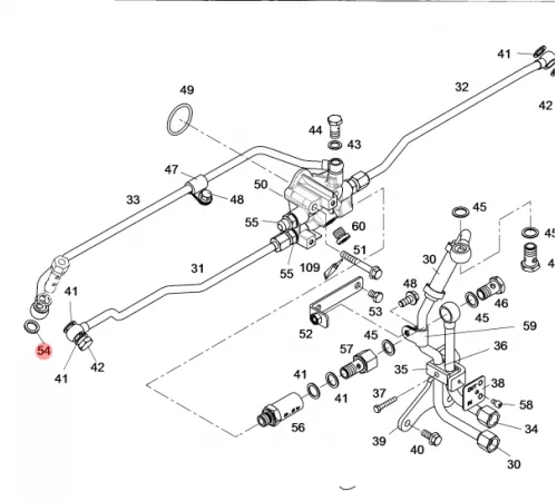 Медная шайба Liebherr (7381225)