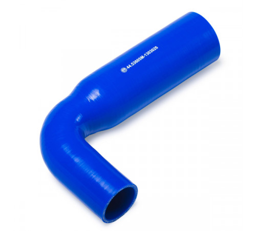 Патрубок радиатора ниж. угловой (L=270х132, d=60х48) силикон (44.53605М-1303026) МД