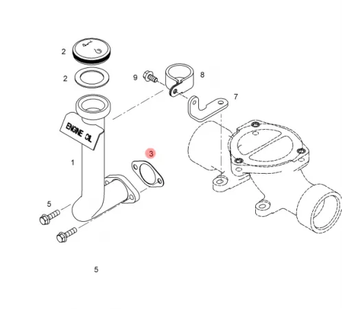 Прокладка Liebherr D926 (4980373)