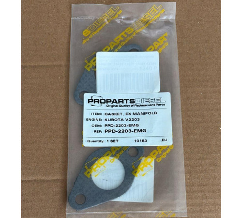 Прокладка выпускного коллектора Kubota V2203 V2403