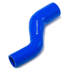 Патрубок радиатора верх. S-образный (L=290, d=43х58) силикон (44.65115-1303010-28) МД