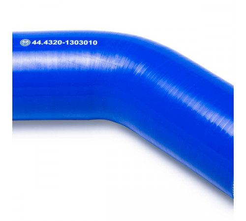 Патрубок радиатора верх. угловой (L=130х130, d=60) силикон (44.4320-1303010) МД