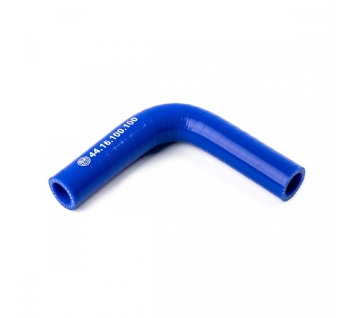 Патрубок универсальный угловой 90° (L=100х100мм, d=16) силикон (44.16.100.100) МД