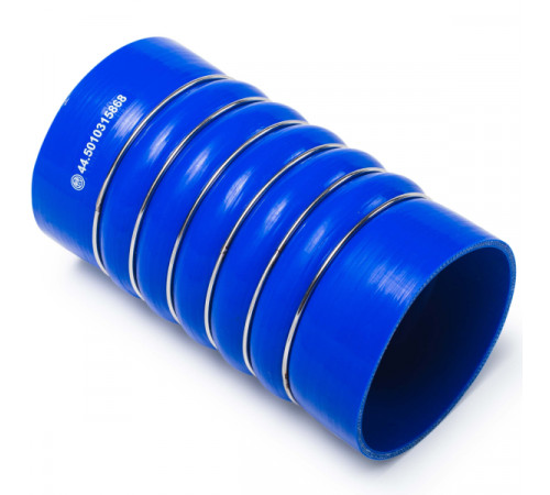 Патрубок охладителя лев. (L=210, d=112х122) силикон (44.5010315868) МД