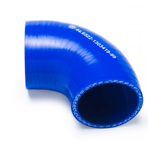 Патрубок радиатора угловой (L=75х75, d=60) силикон (44.6522-1303419-99) МД