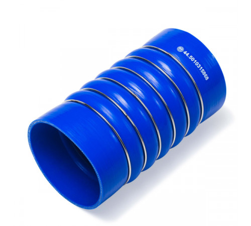 Патрубок охладителя лев. (L=210, d=112х122) силикон (44.5010315868) МД