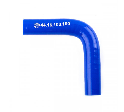 Патрубок универсальный угловой 90° (L=100х100мм, d=16) силикон (44.16.100.100) МД