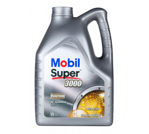 Mobil SUPER 3000 X1 5W-40, 5 л. Масло моторное. (150565)