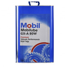 Mobilube GX-A 80W, 18 л. Масло трансмиссионное. (155427)