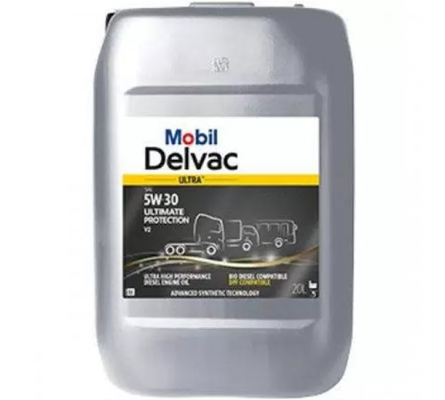 Mobil Delvac Ultra 5W-30 Ultimate Protection V2. 20 л. Масло моторное. / Mobil Delvac 1 LE 5W-30 (157419)