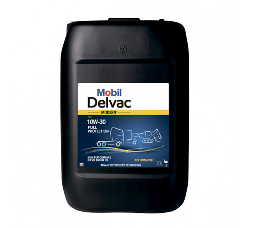 Mobil Delvac Modern 10W-30 Full Protection, 20 л. Масло моторное. / Mobil Delvac MX ESP 10W-30 (157339)
