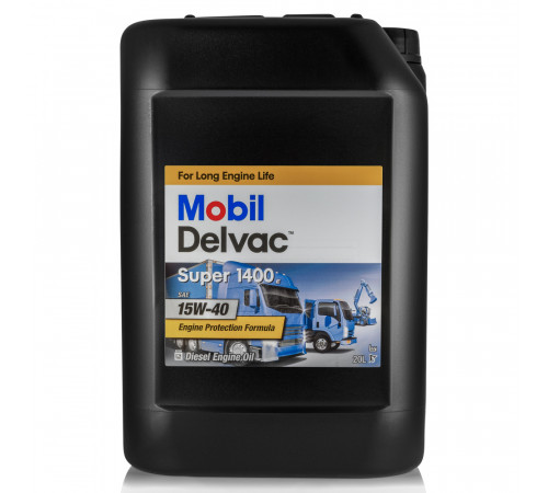 Mobil Delvac Super 1400 15W-40, 20 л. Масло моторное. (155432)
